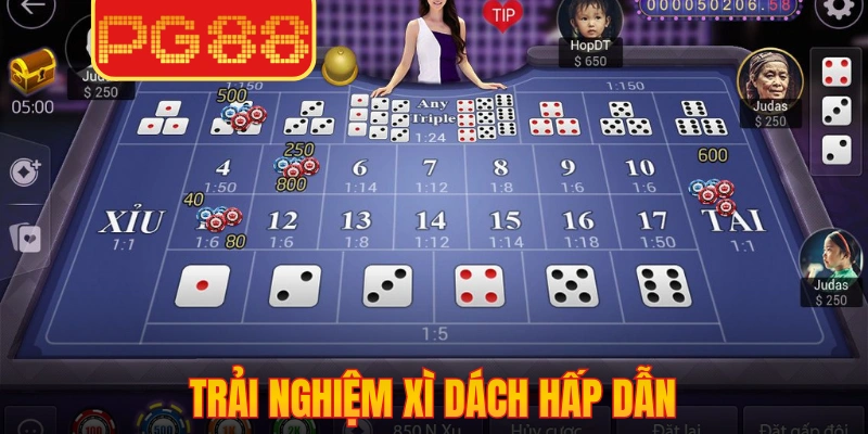 Trải nghiệm Xì dách hấp dẫn tại game bài PG88 ngay hôm nay