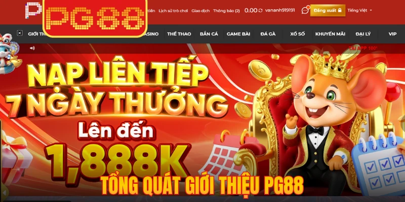 Giới Thiệu PG88 – Nền Tảng Cá Cược Uy Tín Hàng Đầu 1 Tổng quát giới thiệu PG88