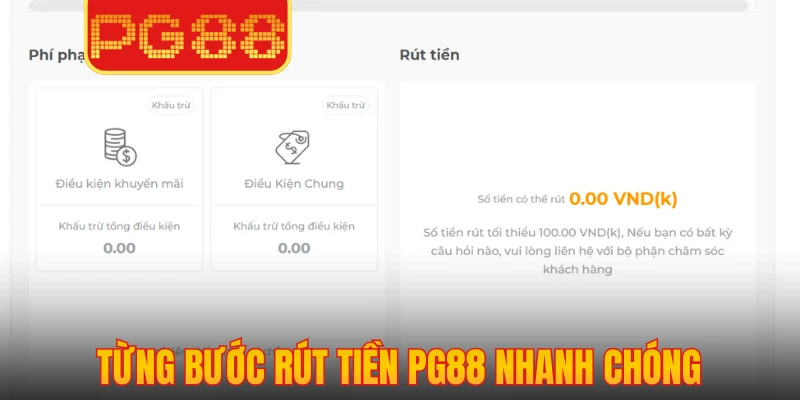 Từng bước rút tiền PG88 nhanh chóng